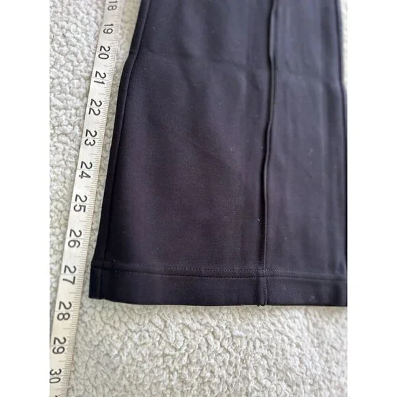 Madewell Knit Kick Flare Ponte Pants Women High Rise Stretch Black Pull On Sz M - Picture 12 of 15